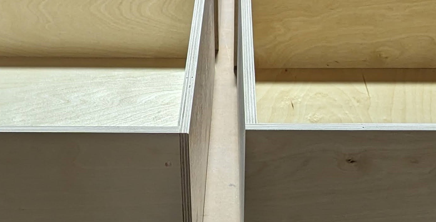 Hand-finishing drawer tops with tung oil